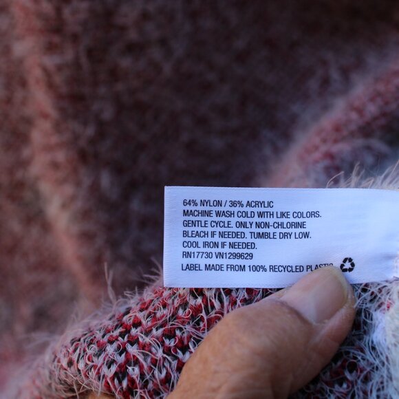 KNOX ROSE Women Fuzzy Open Cardigan Sweater SZ M Fairy Boho Indie - Picture 9 of 10